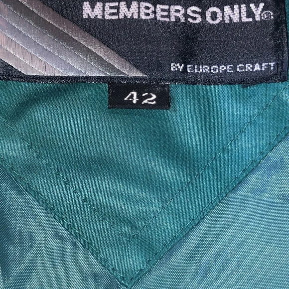 Members Only Racer Jacket Mens Size 42  Europe Craft Hong Kong EUC with Liner - Picture 3 of 9